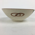 Japanese Ceramic Oribe Ware Tea Ceremony Bowl Vtg Green White Chawan GTB773