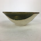 Japanese Ceramic Oribe Ware Tea Ceremony Green Tea Bowl Vtg Chawan GTB881