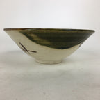 Japanese Ceramic Oribe Ware Tea Ceremony Green Tea Bowl Vtg Chawan GTB881