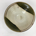 Japanese Ceramic Oribe Ware Tea Ceremony Green Tea Bowl Vtg Chawan GTB881