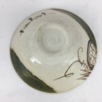 Japanese Ceramic Oribe Ware Tea Ceremony Green Tea Bowl Vtg Chawan GTB881