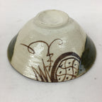 Japanese Ceramic Oribe Ware Tea Ceremony Green Tea Bowl Vtg Chawan GTB881