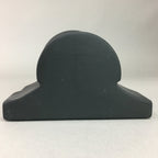 Japanese Ceramic Piggy Bank Pottery Temple Roof Tile Black BD522