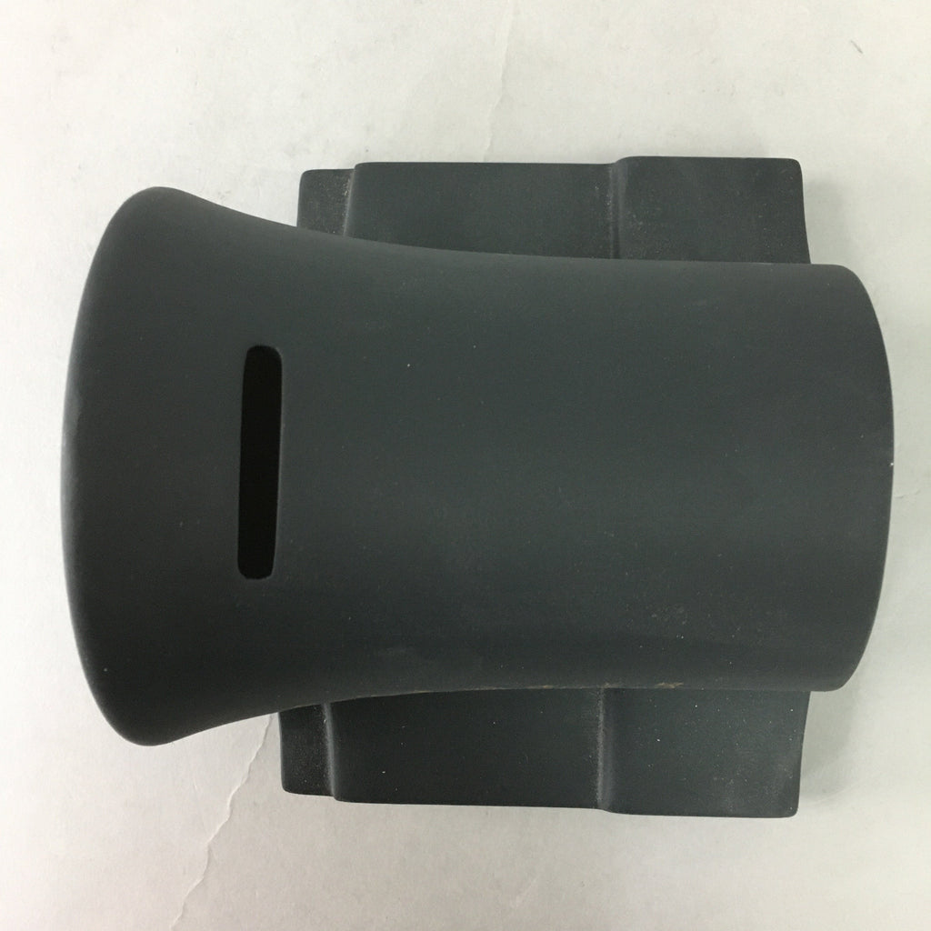 Japanese Ceramic Piggy Bank Pottery Temple Roof Tile Black BD522