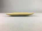 Japanese Ceramic Plate 6 pc Set Ki Seto ware Vtg Wooden Box Bamboo PX443