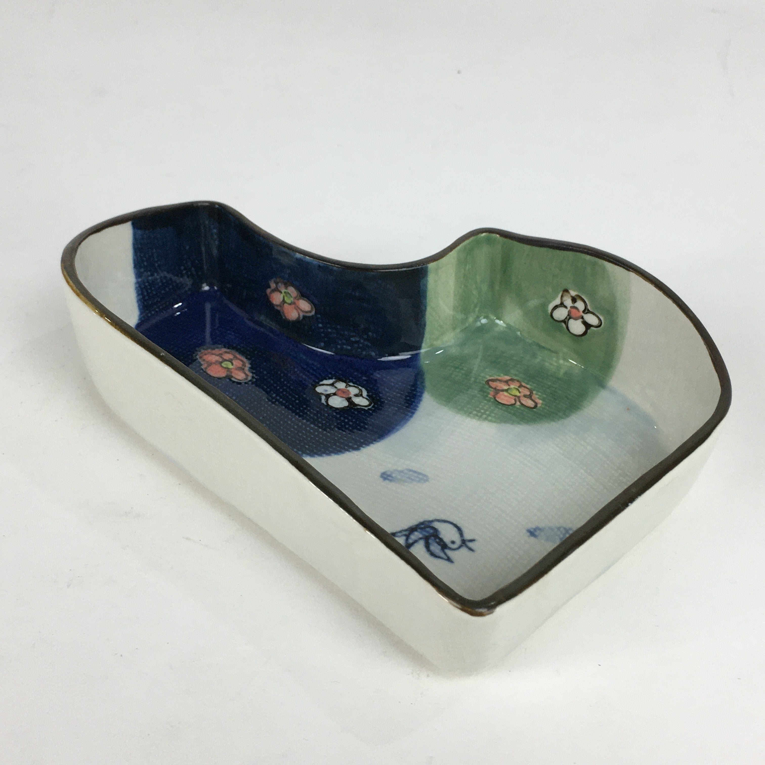 Japanese Ceramic Plate Bowl Vtg Arita ware Masamine Floral Bird Pattern PP538