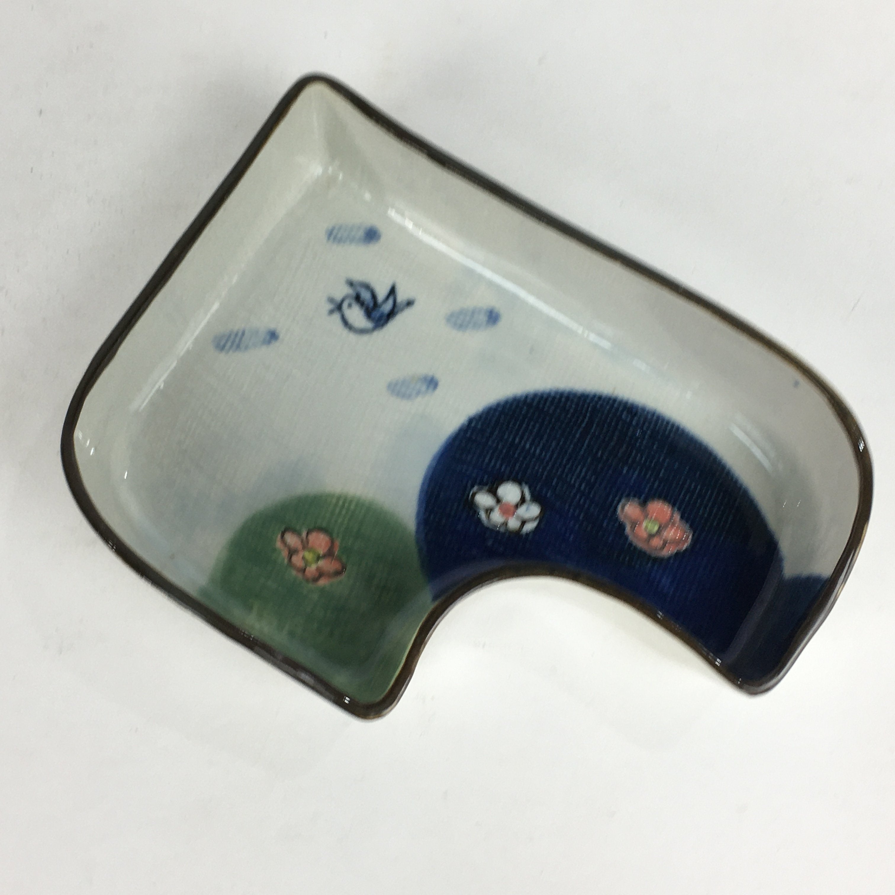 Japanese Ceramic Plate Bowl Vtg Arita ware Masamine Floral Bird Pattern PP538