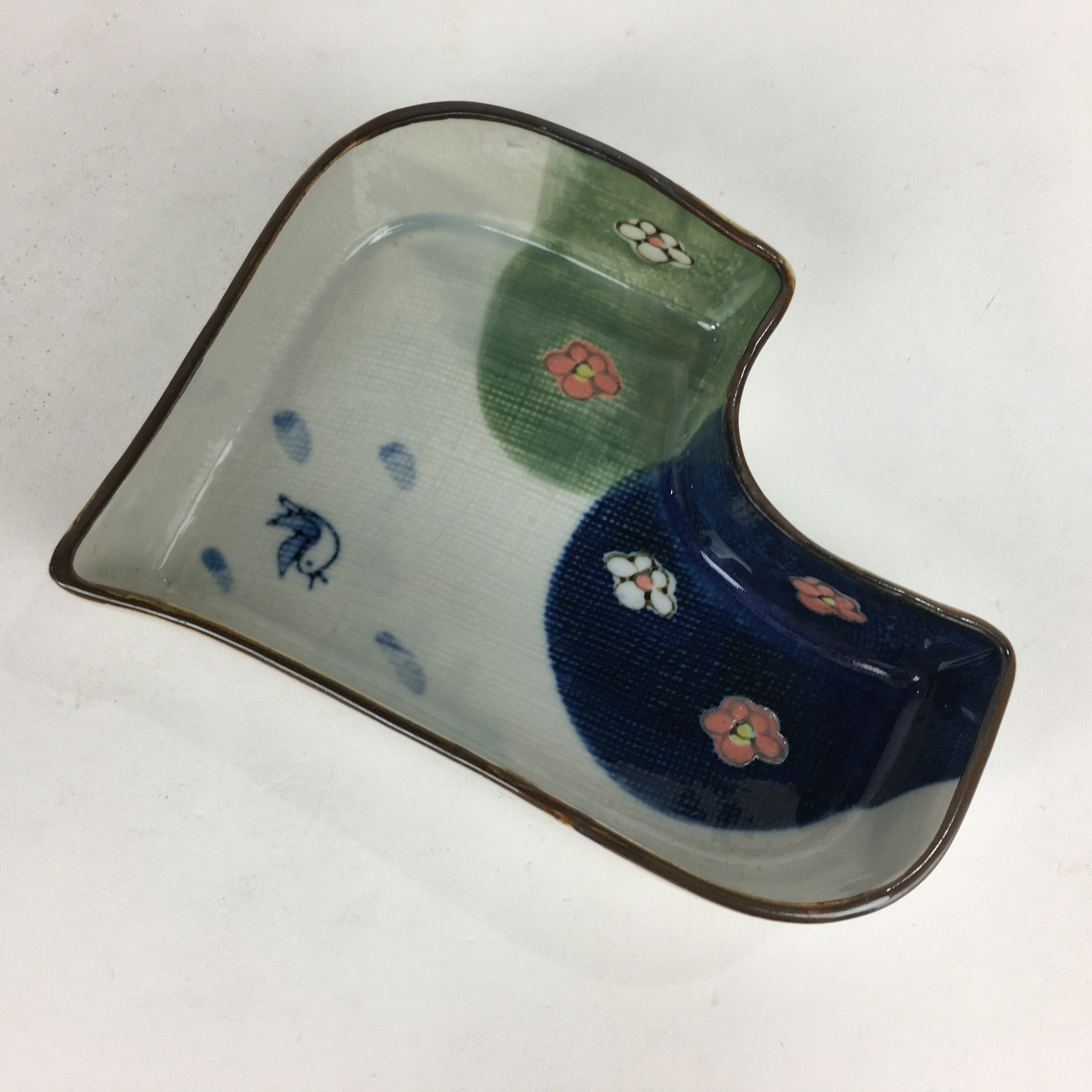 Japanese Ceramic Plate Bowl Vtg Arita ware Masamine Floral Bird Pattern PP539