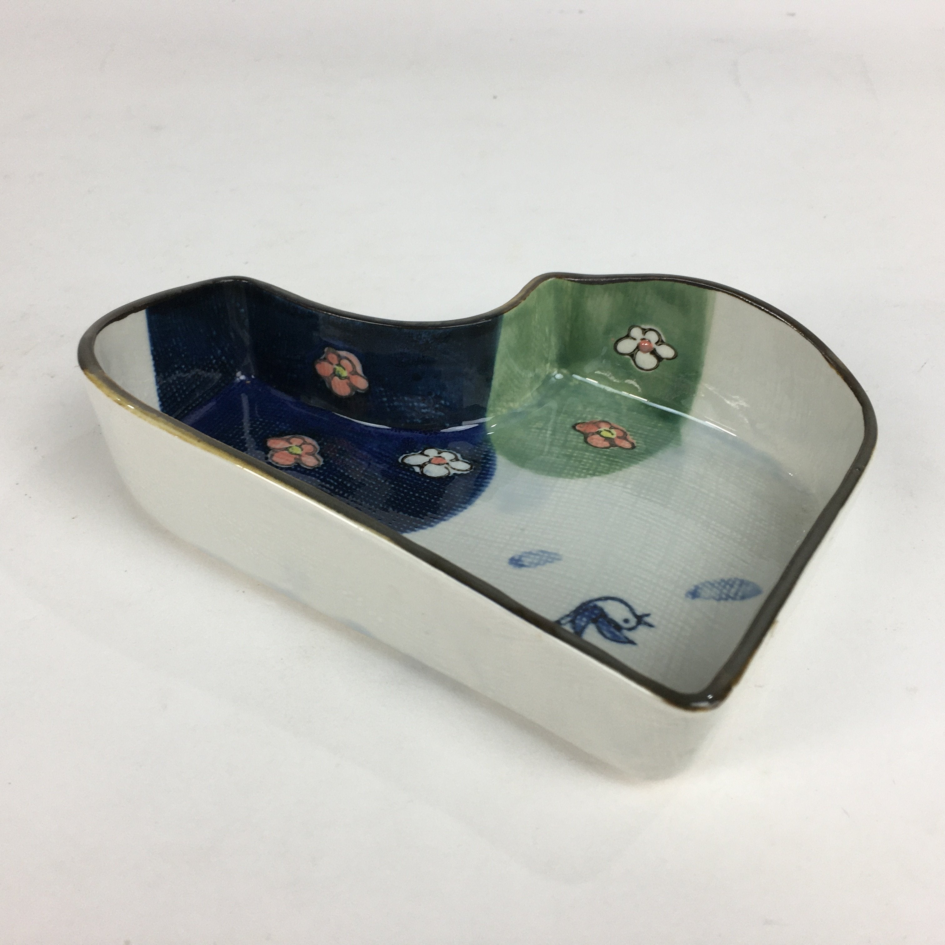 Japanese Ceramic Plate Bowl Vtg Arita ware Masamine Floral Bird Pattern PP540