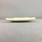 Japanese Ceramic Plate Vtg Rectangle Pottery Floral Kanji Iris Purple Flower PP3