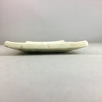 Japanese Ceramic Plate Vtg Rectangle Pottery Floral Kanji Morning Glory PP316