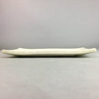 Japanese Ceramic Plate Vtg Rectangle Pottery Floral Kanji Morning Glory PP316