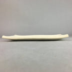Japanese Ceramic Plate Vtg Rectangle Pottery Floral Kanji White Camellia PP319