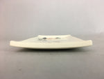 Japanese Ceramic Plate Vtg Rectangle Pottery Floral Kanji White Camellia PP325