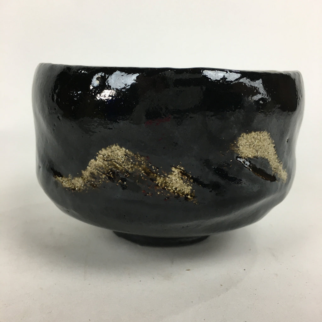 Japanese Ceramic Raku Ware Green Tea Bowl Vtg Matcha Chawan Tea Ceremony PX571