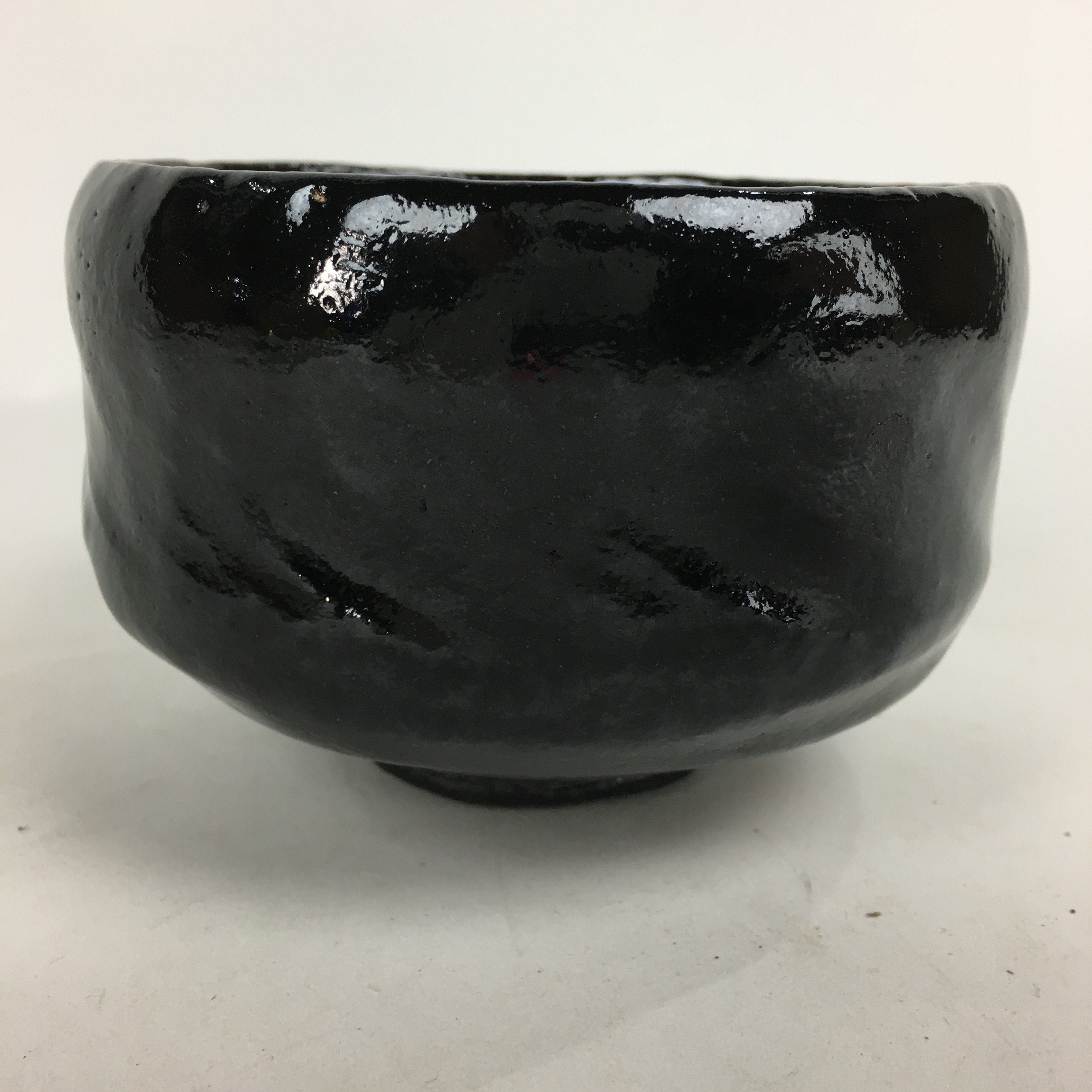 Japanese Ceramic Raku Ware Green Tea Bowl Vtg Matcha Chawan Tea Ceremony PX571