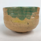 Japanese Ceramic Raku Ware Tea Ceremony Bowl Vtg Orange Matcha Chawan GTB782