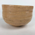 Japanese Ceramic Raku Ware Tea Ceremony Bowl Vtg Orange Matcha Chawan GTB782