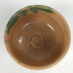Japanese Ceramic Raku Ware Tea Ceremony Bowl Vtg Orange Matcha Chawan GTB782