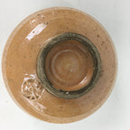 Japanese Ceramic Raku Ware Tea Ceremony Bowl Vtg Orange Matcha Chawan GTB782