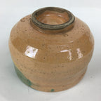 Japanese Ceramic Raku Ware Tea Ceremony Bowl Vtg Orange Matcha Chawan GTB782