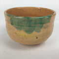 Japanese Ceramic Raku Ware Tea Ceremony Bowl Vtg Orange Matcha Chawan GTB782