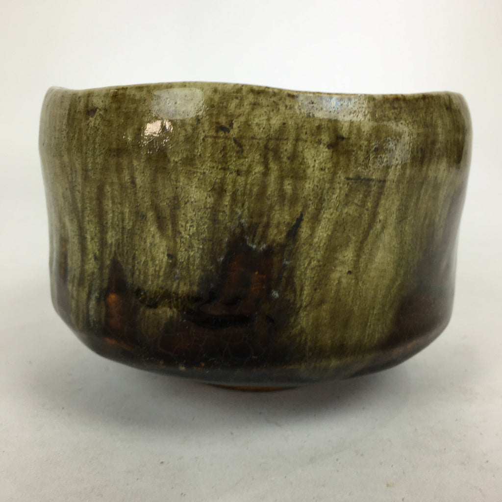 Japanese Ceramic Raku Ware Tea Ceremony Green Tea Bowl Vtg Chawan GTB873