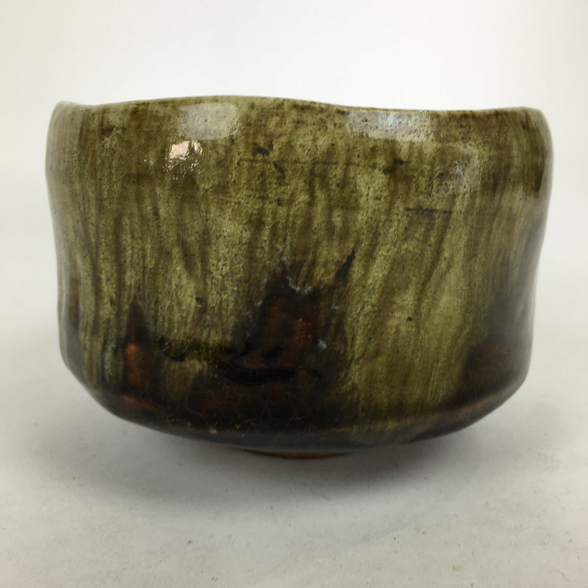 Japan Raku Japanese Ceramic Raku Ware Tea Ceremony Green Tea Bowl Vtg Chawan GTB8 ...