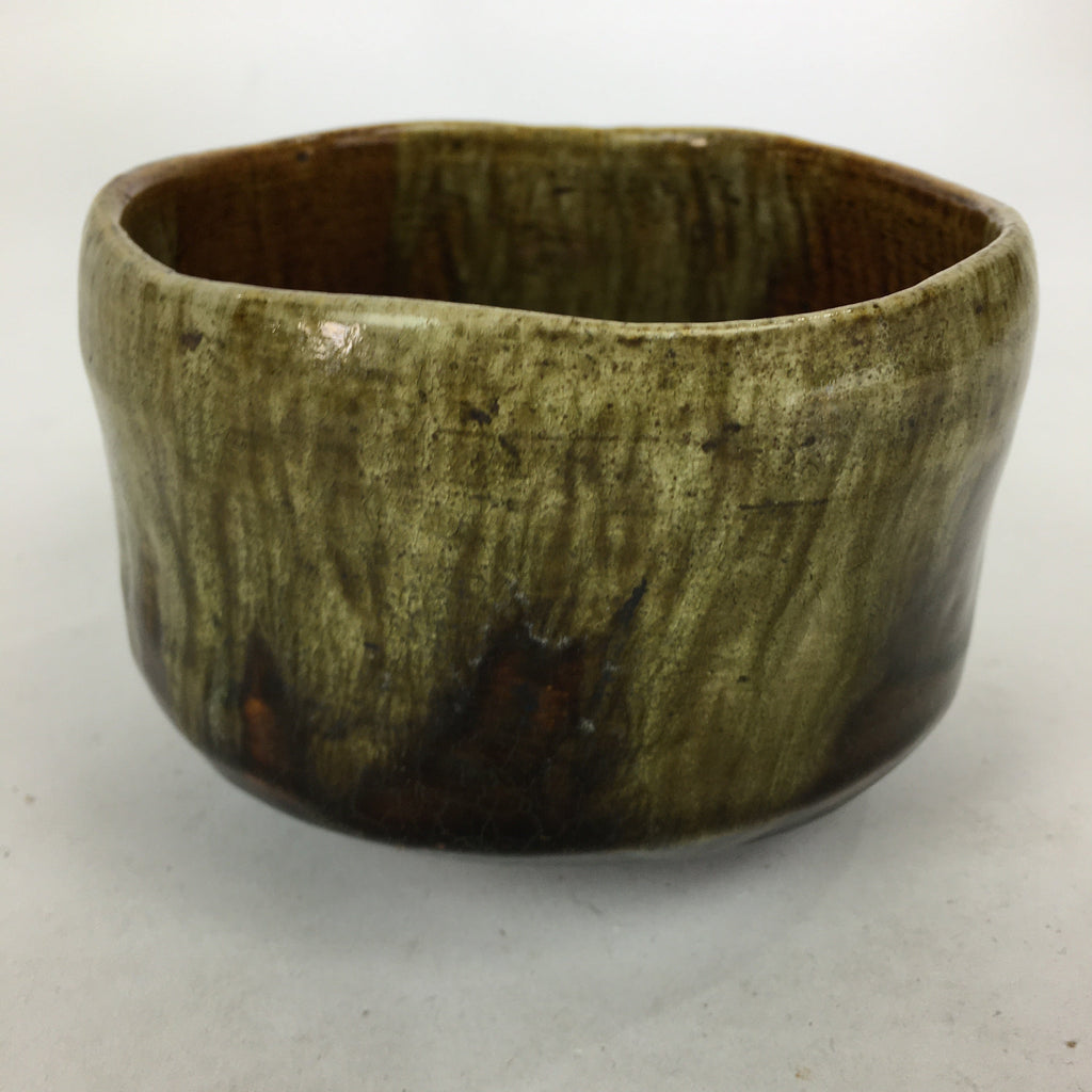 Japanese Ceramic Raku Ware Tea Ceremony Green Tea Bowl Vtg Chawan GTB873