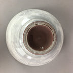 Japanese Ceramic Rice Bowl Vtg Chawan Pottery Gray White Yakimono Donburi PP489