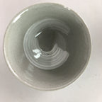 Japanese Ceramic Rice Bowl Vtg Chawan Pottery Gray White Yakimono Donburi PP493