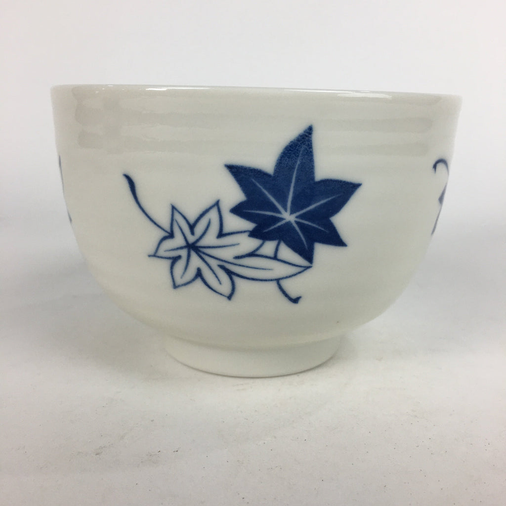 Japanese Ceramic Rice Bowl Vtg Chawan Pottery White Yakimono Donburi PP547