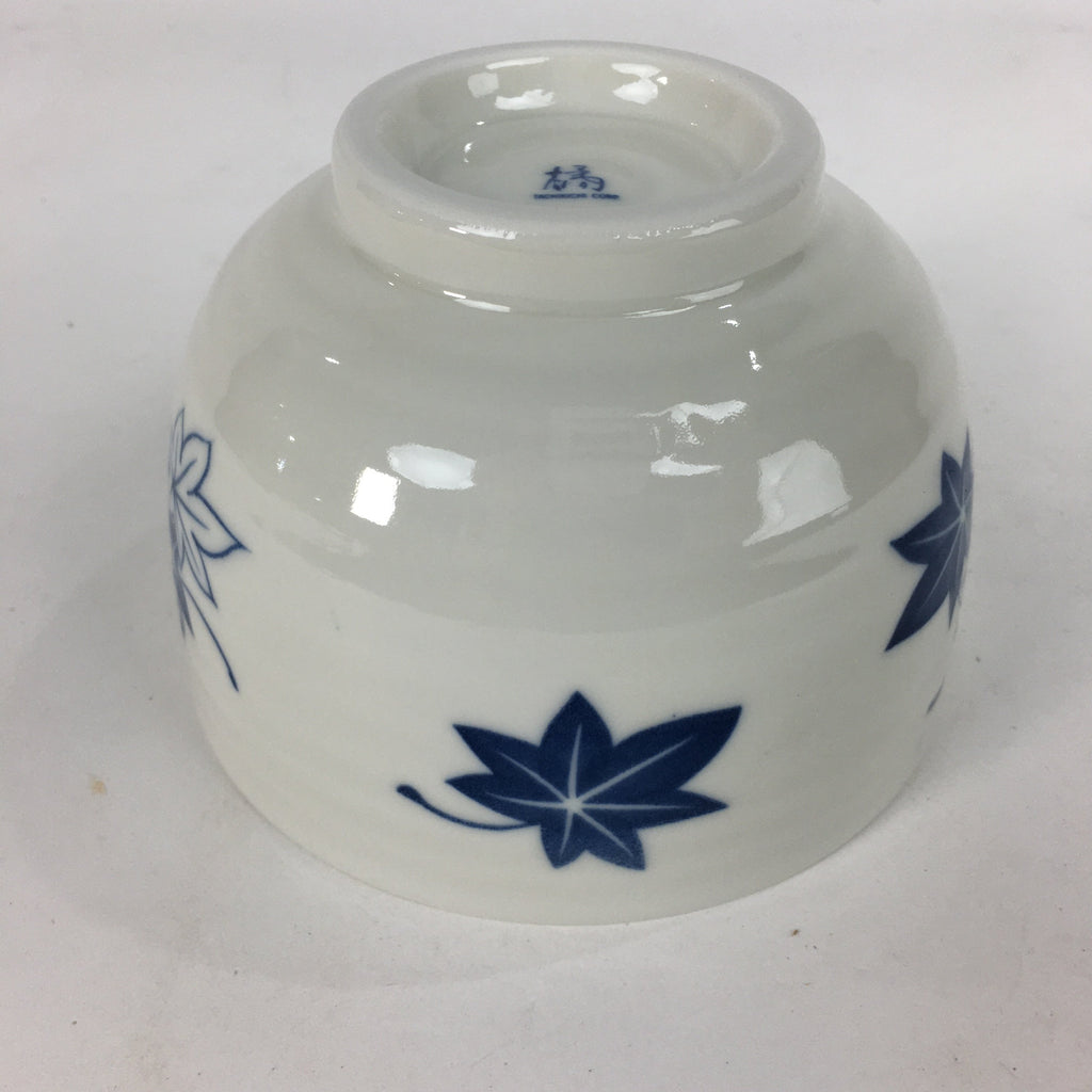 Japanese Ceramic Rice Bowl Vtg Chawan Pottery White Yakimono Donburi PP547