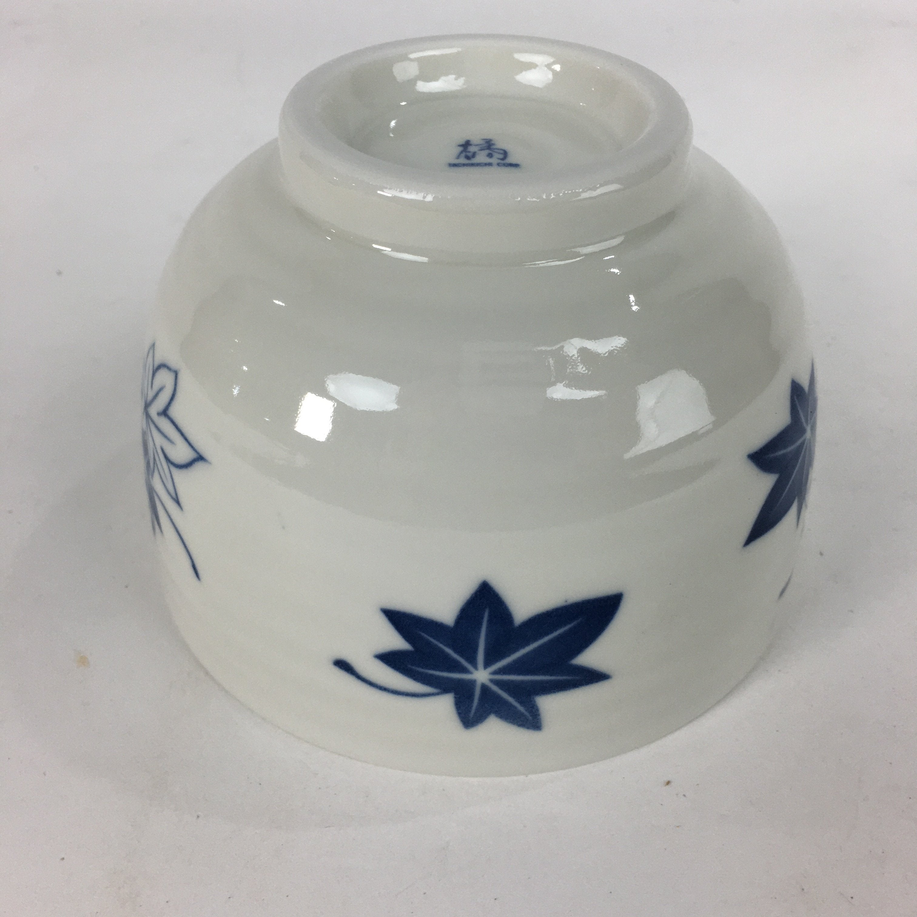 Japanese Ceramic Rice Bowl Vtg Chawan Pottery White Yakimono Donburi PP547