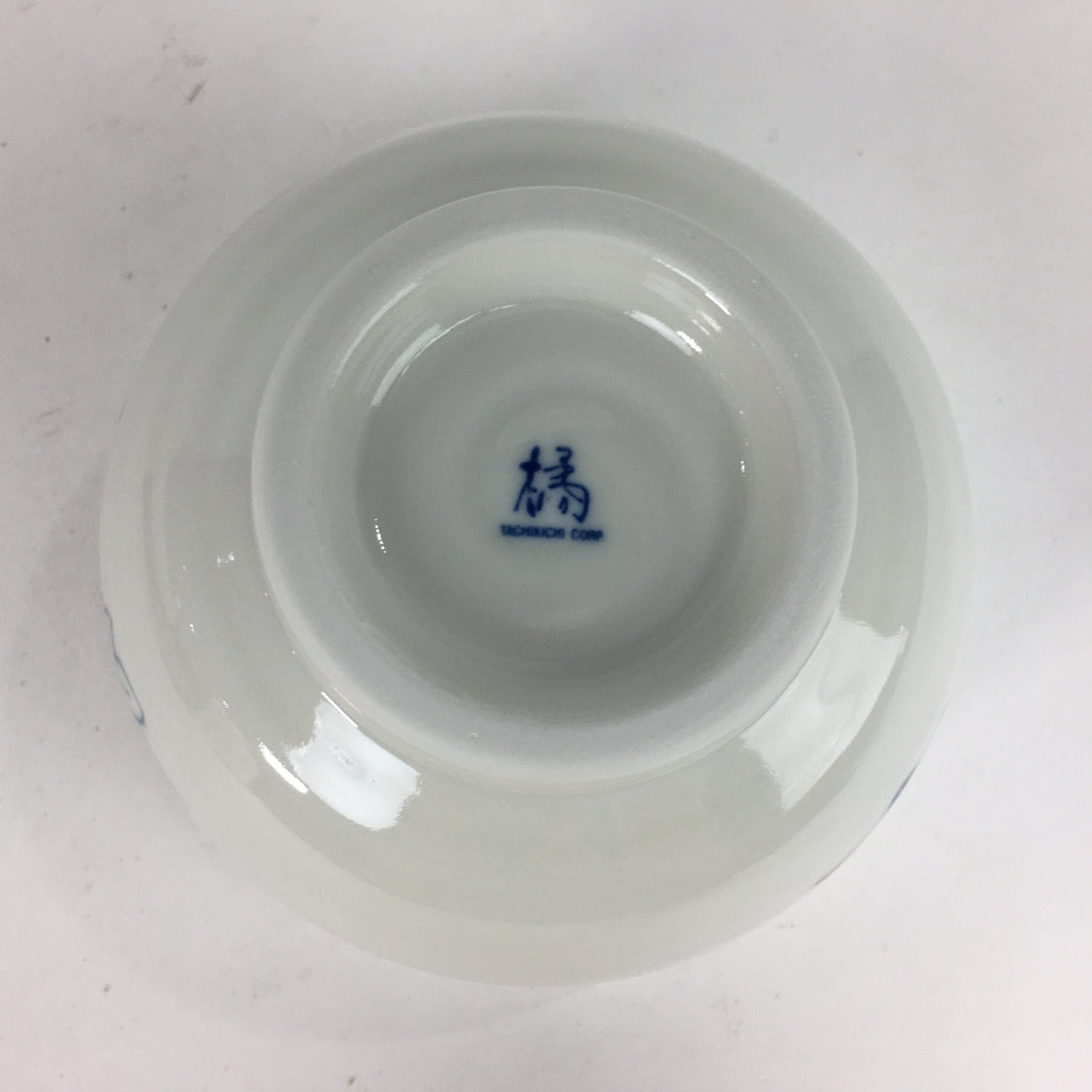 Japanese Ceramic Rice Bowl Vtg Chawan Pottery White Yakimono Donburi PP548