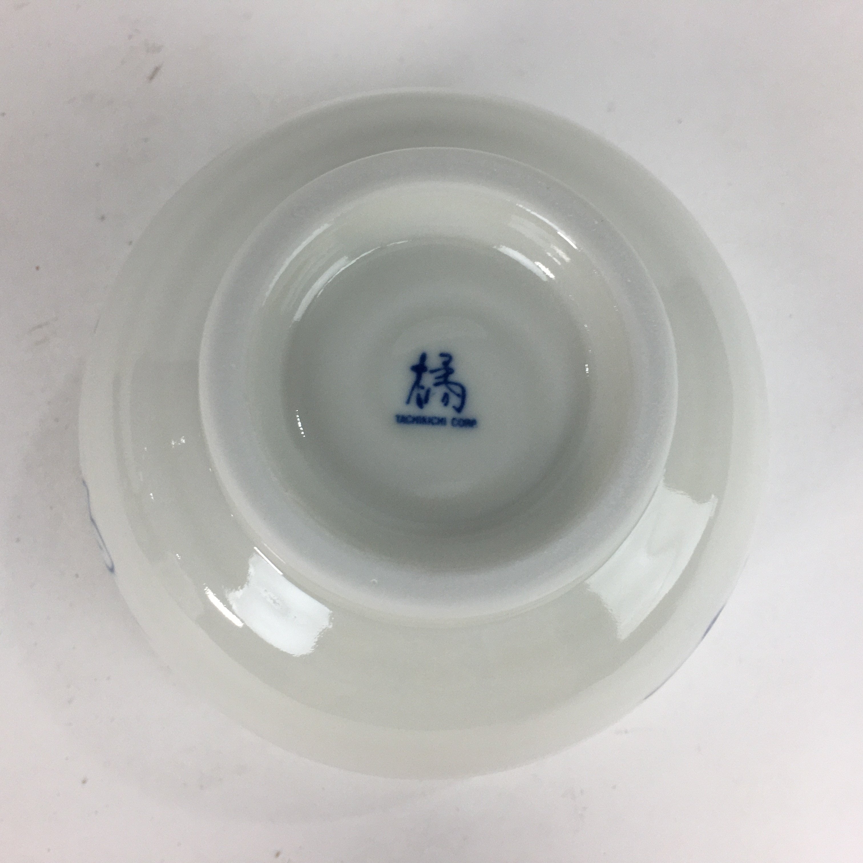 Japanese Ceramic Rice Bowl Vtg Chawan Pottery White Yakimono Donburi PP548