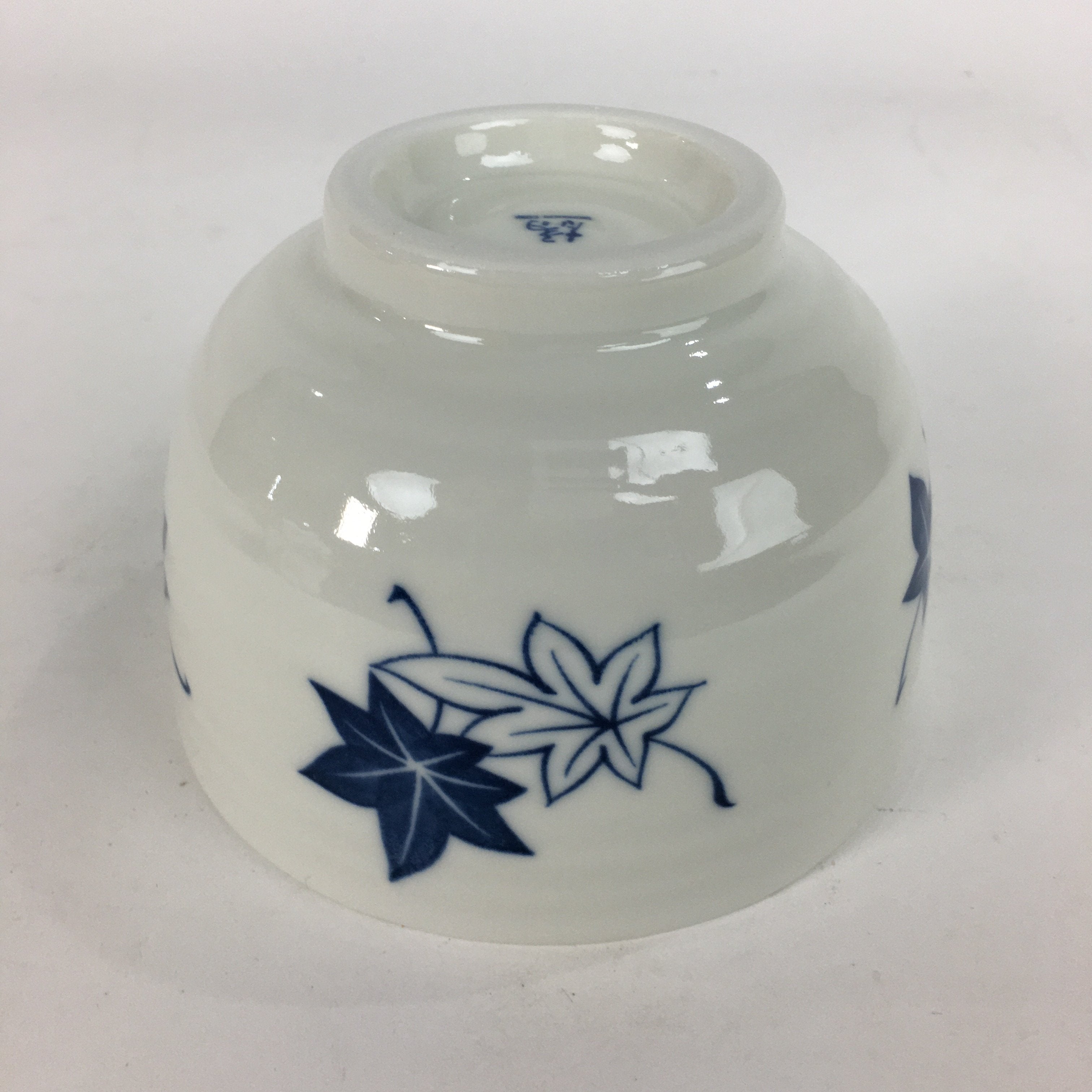 Japanese Ceramic Rice Bowl Vtg Chawan Pottery White Yakimono Donburi PP548