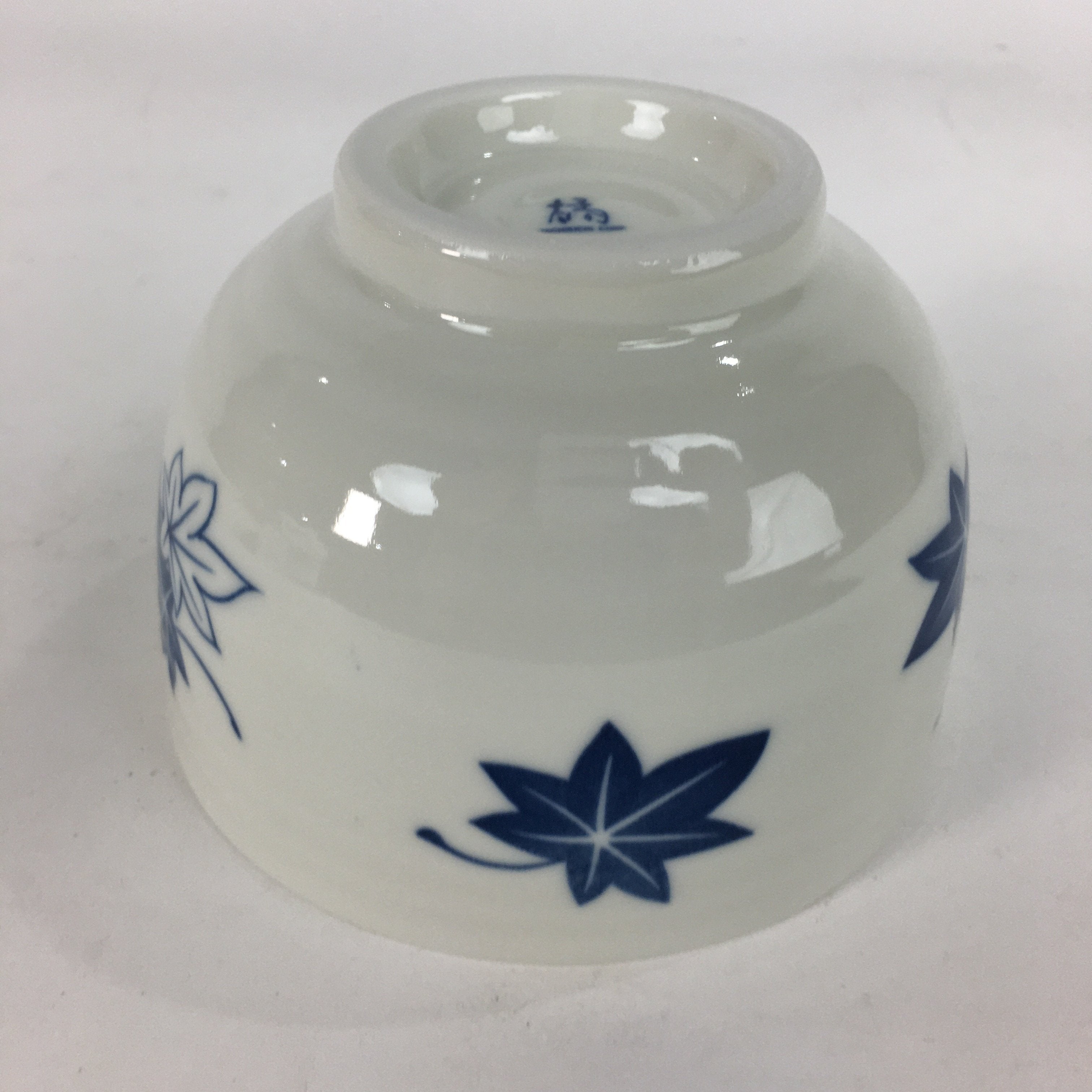 Japanese Ceramic Rice Bowl Vtg Chawan Pottery White Yakimono Donburi PP548