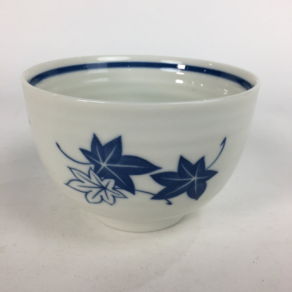 Japanese Ceramic Rice Bowl Vtg Chawan Pottery White Yakimono Donburi PP548