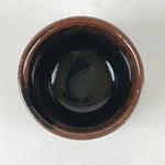 Japanese Ceramic Sake Bottle Sake Cup Set Vtg Pottery Bosatsu Head Mask TS460