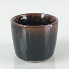 Japanese Ceramic Sake Bottle Sake Cup Set Vtg Pottery Bosatsu Head Mask TS460