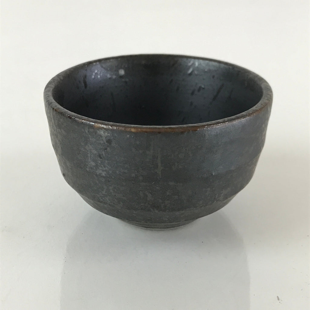 Japanese Ceramic Sake Bottle Sake Cup Set Vtg Pottery Gourd Hyotan TS461