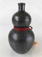 Japanese Ceramic Sake Bottle Sake Cup Set Vtg Pottery Gourd Hyotan TS461