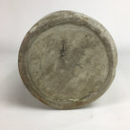 Japanese Ceramic Sake Bottle Tokkuri Vtg Pottery Gray Hand-Written Kanji TS273