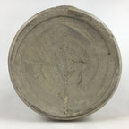 Japanese Ceramic Sake Bottle Tokkuri Vtg Pottery Gray Hand-Written Kanji TS407