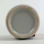 Japanese Ceramic Sake Bottle Tokkuri Vtg Pottery Gray Hand-Written Kanji TS411