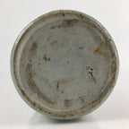 Japanese Ceramic Sake Bottle Tokkuri Vtg Pottery Gray Hand-Written Kanji TS423