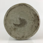 Japanese Ceramic Sake Bottle Tokkuri Vtg Pottery Gray Hand-Written Kanji TS424