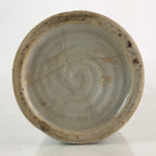 Japanese Ceramic Sake Bottle Tokkuri Vtg Pottery Gray Hand-Written Kanji TS452