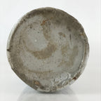 Japanese Ceramic Sake Bottle Tokkuri Vtg Pottery Gray Hand-Written Kanji TS479